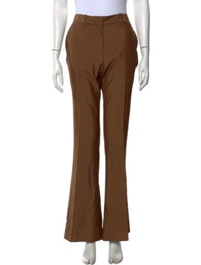 Pre-owned Barbara Bui Wool Flared Pants In Neutrals
