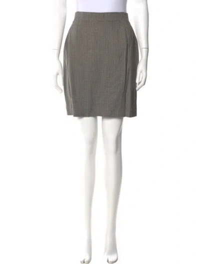 Pre-owned Barbara Bui Wool Mini Skirt In Black