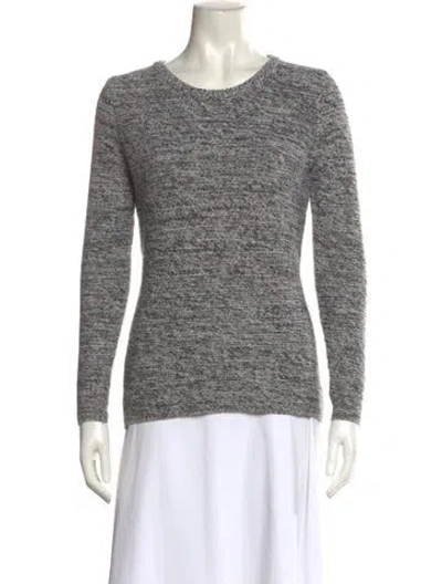 Pre-owned Barbara Bui Wool Scoop Neck Sweater In Black