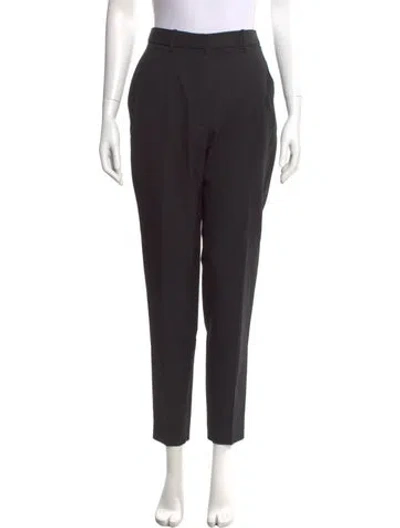 Pre-owned Barbara Bui Wool Skinny Leg Pants In Black