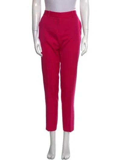 Pre-owned Barbara Bui Wool Skinny Leg Pants In Pink