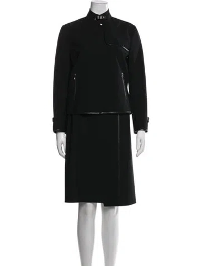Pre-owned Barbara Bui Wool Skirt Set In Black