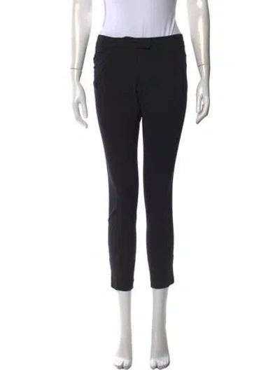 Pre-owned Barbara Bui Wool Straight Leg Pants In Black