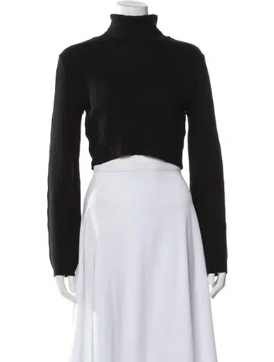 Pre-owned Barbara Bui Wool Turtleneck Sweater In Black