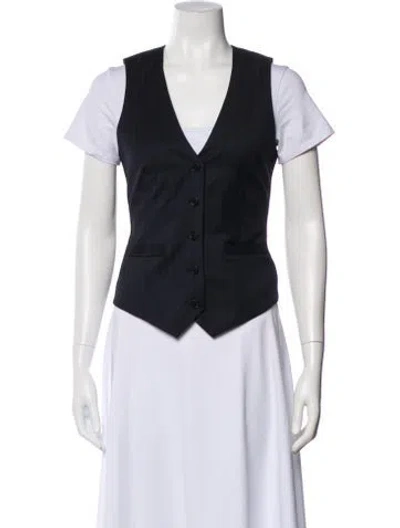 Pre-owned Barbara Bui Wool Vest In Blue