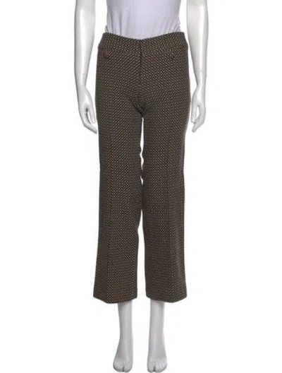 Pre-owned Barbara Bui Wool Wide Leg Pants In Brown