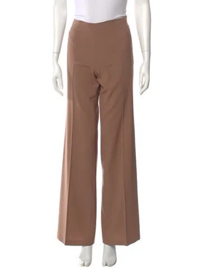 Pre-owned Barbara Bui Wool Wide Leg Pants In Neutral