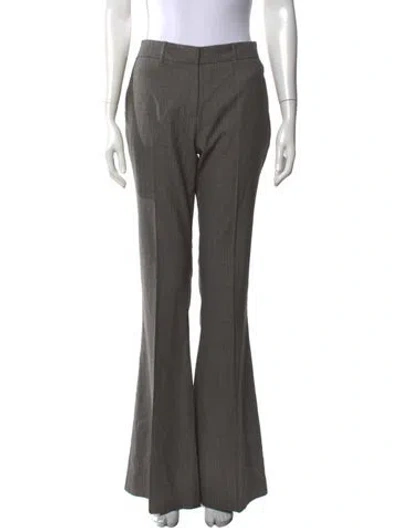 Pre-owned Barbara Bui Wool Wide Leg Pants In Neutrals