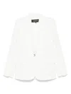 Barbara Bui Zip-up Sleeve Blazer In White