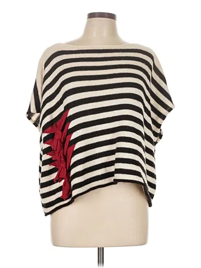 Pre-owned Barbara De Jounge Poncho In White