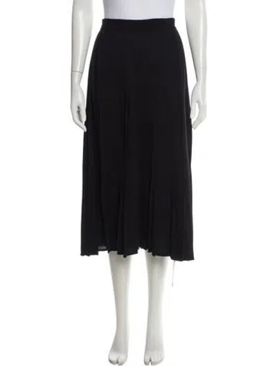 Pre-owned Barbara Lohmann Cashmere Midi Length Skirt In Black