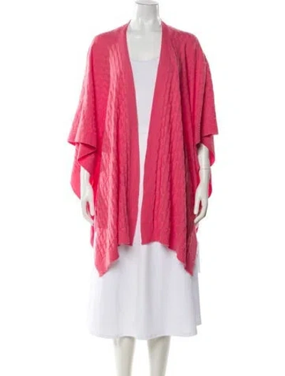 Pre-owned Barbara Lohmann Cashmere Open Front Sweater In Pink