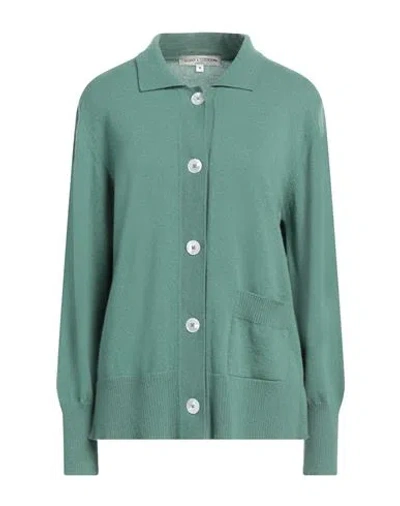 Barbara Lohmann Woman Cardigan Green Size Xl Cashmere