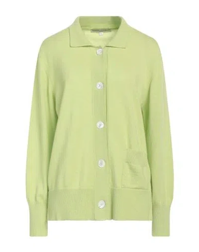 Barbara Lohmann Woman Cardigan Light Green Size L Cashmere
