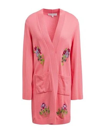 Barbara Lohmann Woman Cardigan Pink Size L Cashmere, Elastane