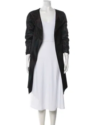 Pre-owned Barbara Tfank Coat In Black