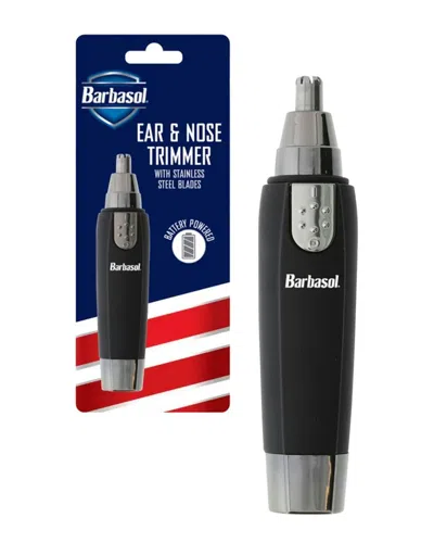 Barbasol Ear And Nose Trimmer With Stainless Steel Blades In White