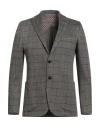 Barbati Man Blazer Black Size 36 Viscose, Polyester, Elastane In Gray
