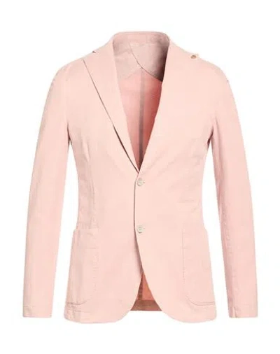 Barbati Man Blazer Blush Size 36 Cotton, Elastane In Pink