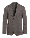 Barbati Man Blazer Brown Size 40 Viscose, Cotton, Polyester, Polyamide, Elastane In Brown
