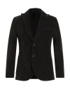 Barbati Man Blazer Dark Brown Size 36 Cotton, Elastane In Brown