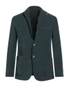 Barbati Man Blazer Deep Teal Size 38 Cotton, Elastane In Green
