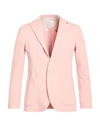 Barbati Man Blazer Light Pink Size 38 Cotton, Polyamide, Elastane