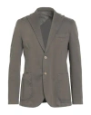Barbati Man Blazer Military Green Size 40 Cotton, Elastane In Green
