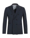 Barbati Man Blazer Navy Size 44 Cotton, Polyamide, Elastane In Navy Blue