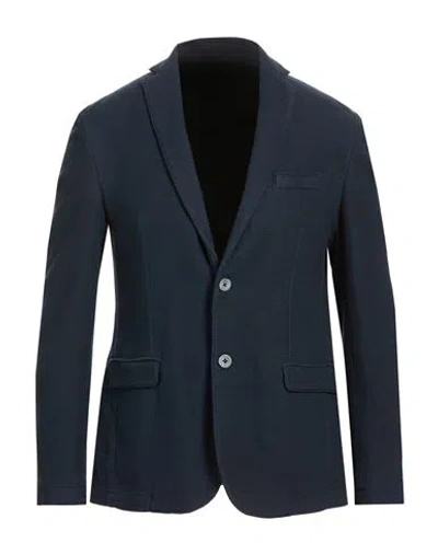 Barbati Man Blazer Navy Size 38 Cotton