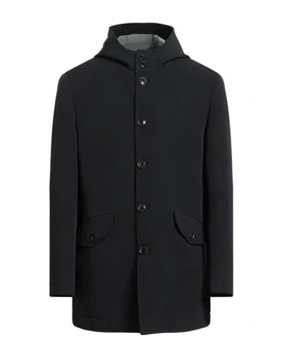 Barbati Man Coat Black Size 44 Polyester, Elastane
