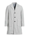 Barbati Man Coat Light Grey Size 42 Polyester, Polyamide In Gray