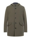 Barbati Man Coat Military Green Size 40 Polyester, Elastane