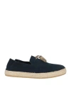 Barbati Man Espadrilles Midnight Blue Size 7 Leather