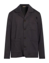 Barbati Man Jacket Chocolate Brown Size 44 Polyester, Viscose, Elastane In Black