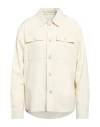 Barbati Man Jacket Cream Size 44 Cotton, Polyamide, Elastane In Multi