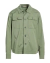 Barbati Man Jacket Military Green Size 42 Cotton, Polyamide, Elastane In Multi