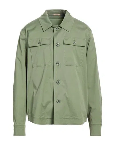 Barbati Man Jacket Military Green Size 42 Cotton, Polyamide, Elastane In Multi