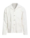 Barbati Man Jacket Off White Size 38 Cotton, Elastane In White