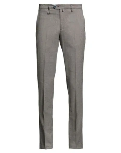 Barbati Man Pants Beige Size 28 Polyester, Viscose, Elastane In Gray