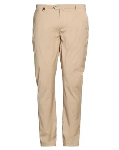 Barbati Man Pants Beige Size 28 Polyester, Viscose, Wool, Elastane