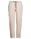 Barbati Man Pants Beige Size 30 Polyester, Viscose, Elastane