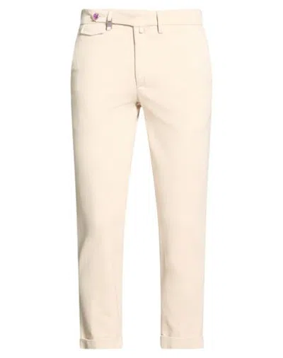 Barbati Man Pants Beige Size 32 Viscose, Polyamide, Elastane