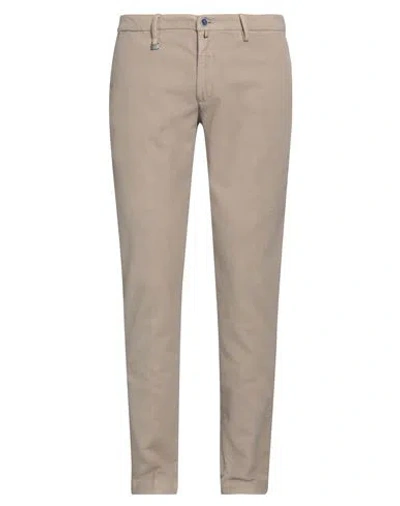Barbati Man Pants Beige Size 40 Cotton, Elastane