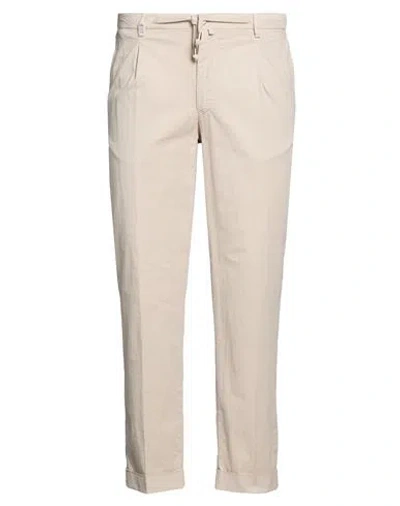 Barbati Man Pants Beige Size 40 Cotton, Elastane In Neutral