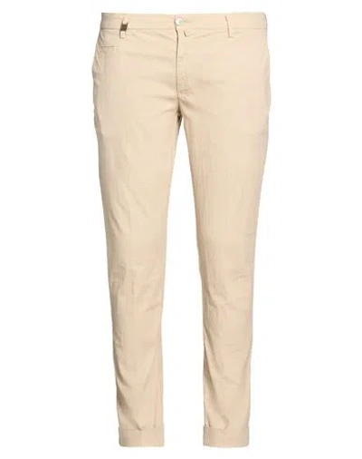 Barbati Man Pants Beige Size 40 Cotton, Polyester, Elastane