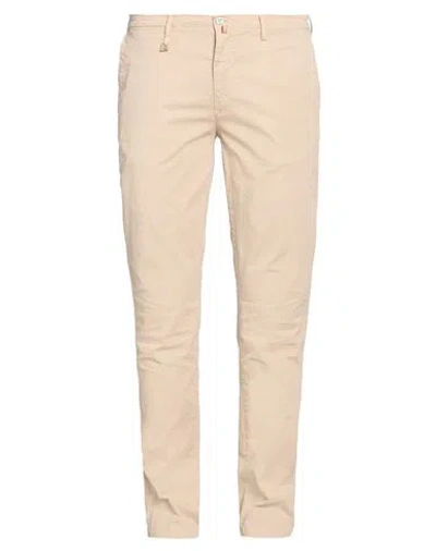 Barbati Man Pants Beige Size 42 Cotton, Elastane In Neutral