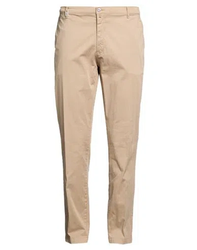 Barbati Man Pants Beige Size 44 Cotton, Elastane In Neutral
