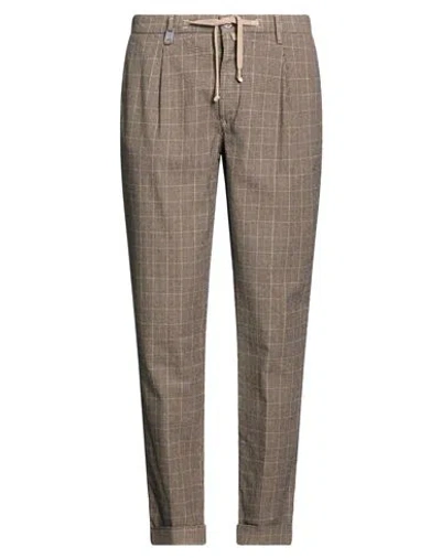 Barbati Man Pants Black Size 30 Cotton, Polyester, Elastane In Brown