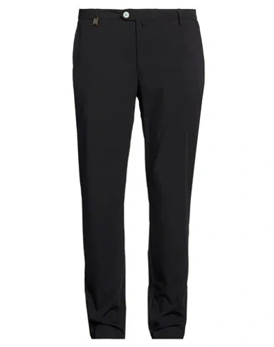 Barbati Man Pants Black Size 40 Polyester, Viscose, Elastane